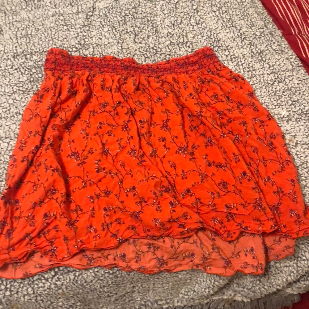 Pretty orange red old navy skirt